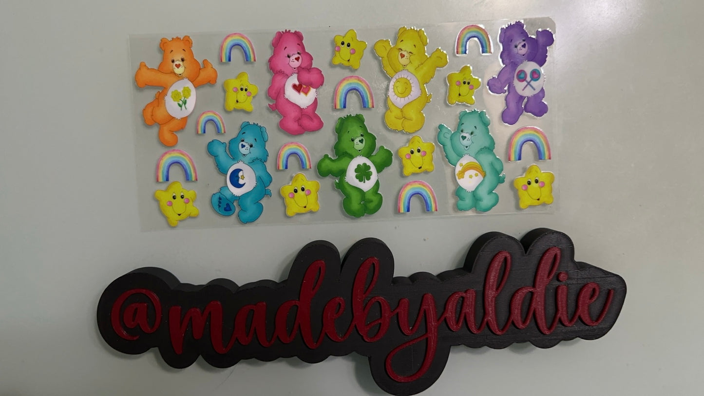 carebears w rainbows & stars