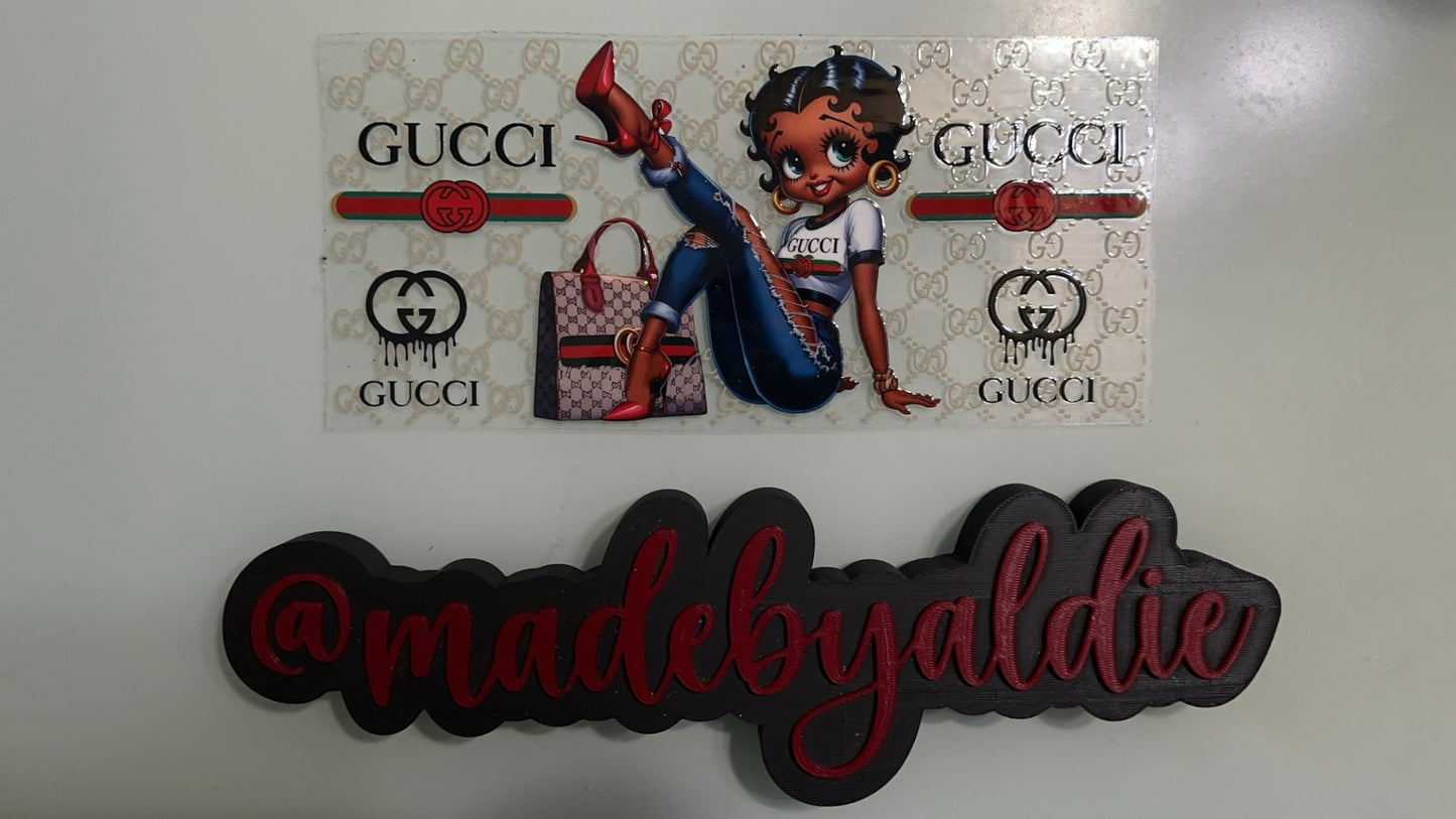 gucci betty boop w jeans