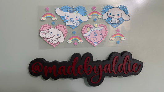 cinnamoroll & pink pompompurin