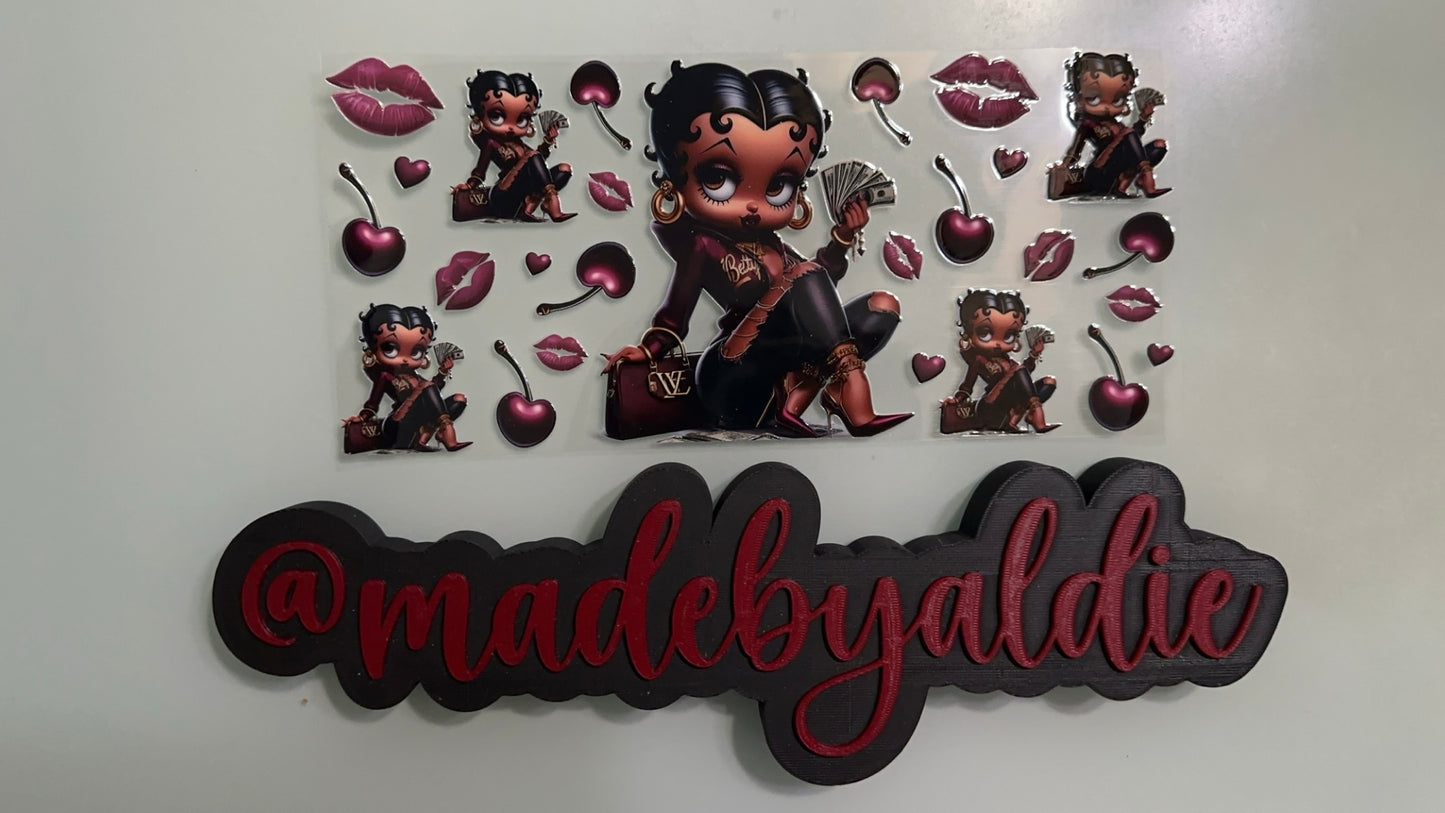 betty boop w cherries & lips