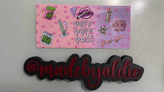 pink & purple puff puff pass