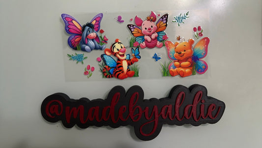 pooh characters in butterflies
