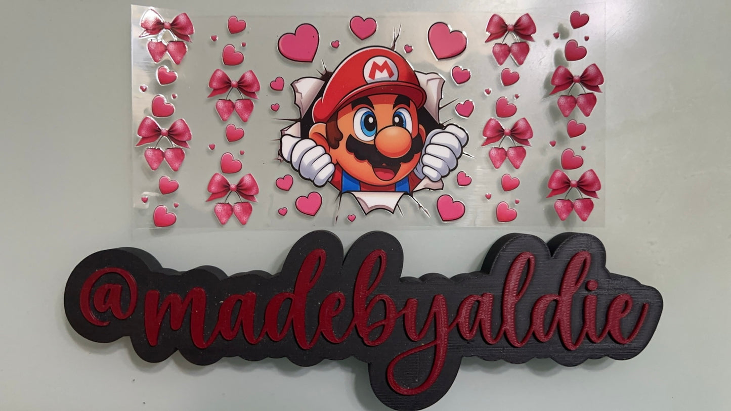 mario w hearts & strawberry bows