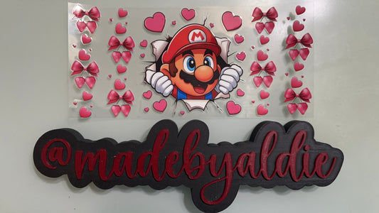 mario w hearts & strawberry bows