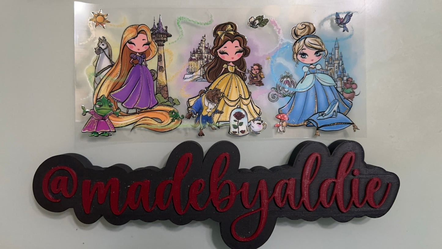 rapunzel, belle & cinderella
