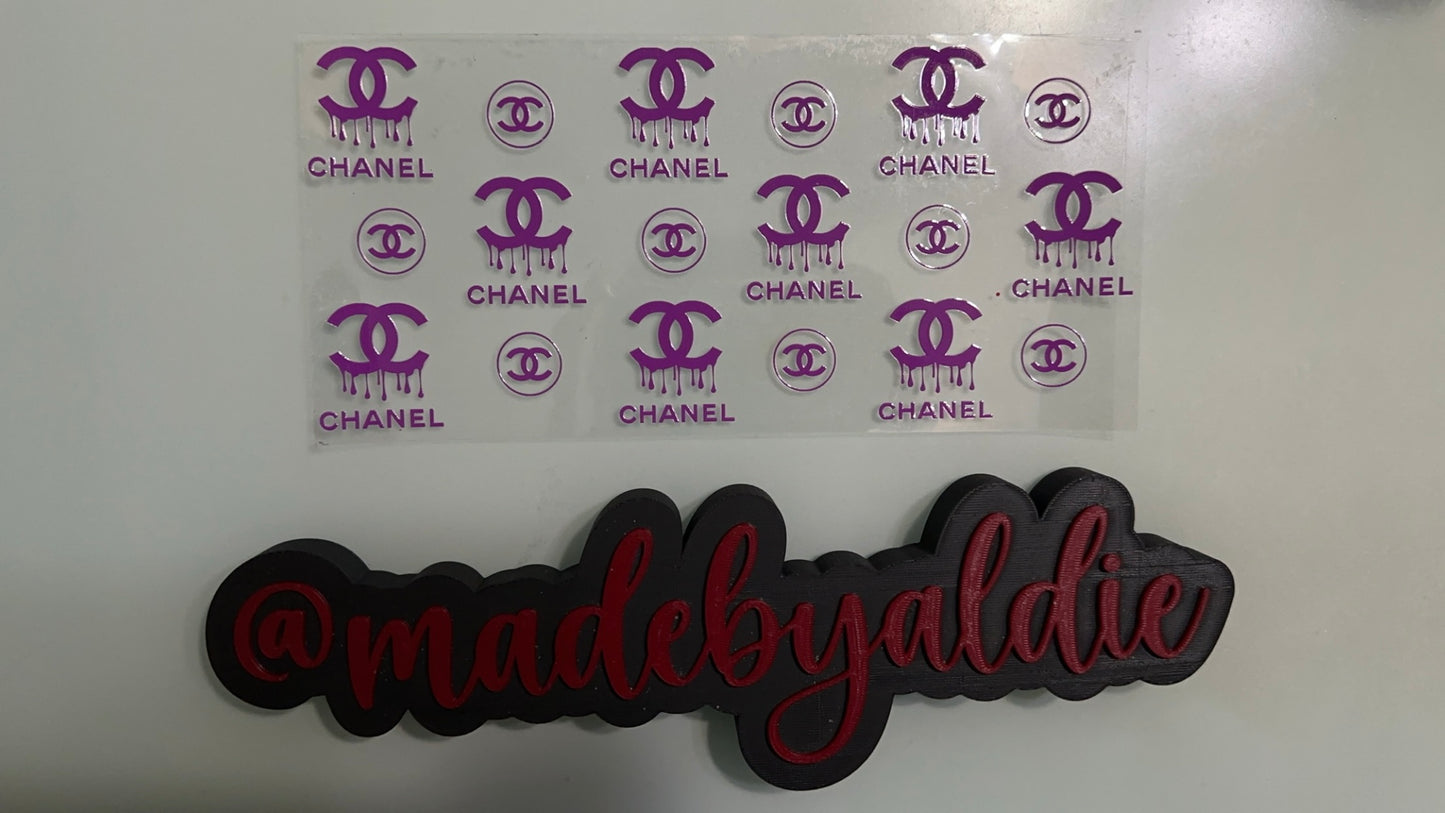 purple chanel drip