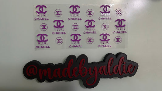 purple chanel drip