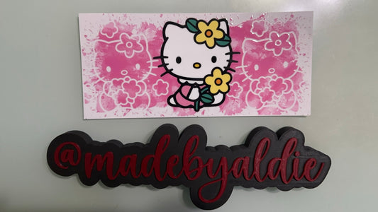 airbrush hello kitty w flower