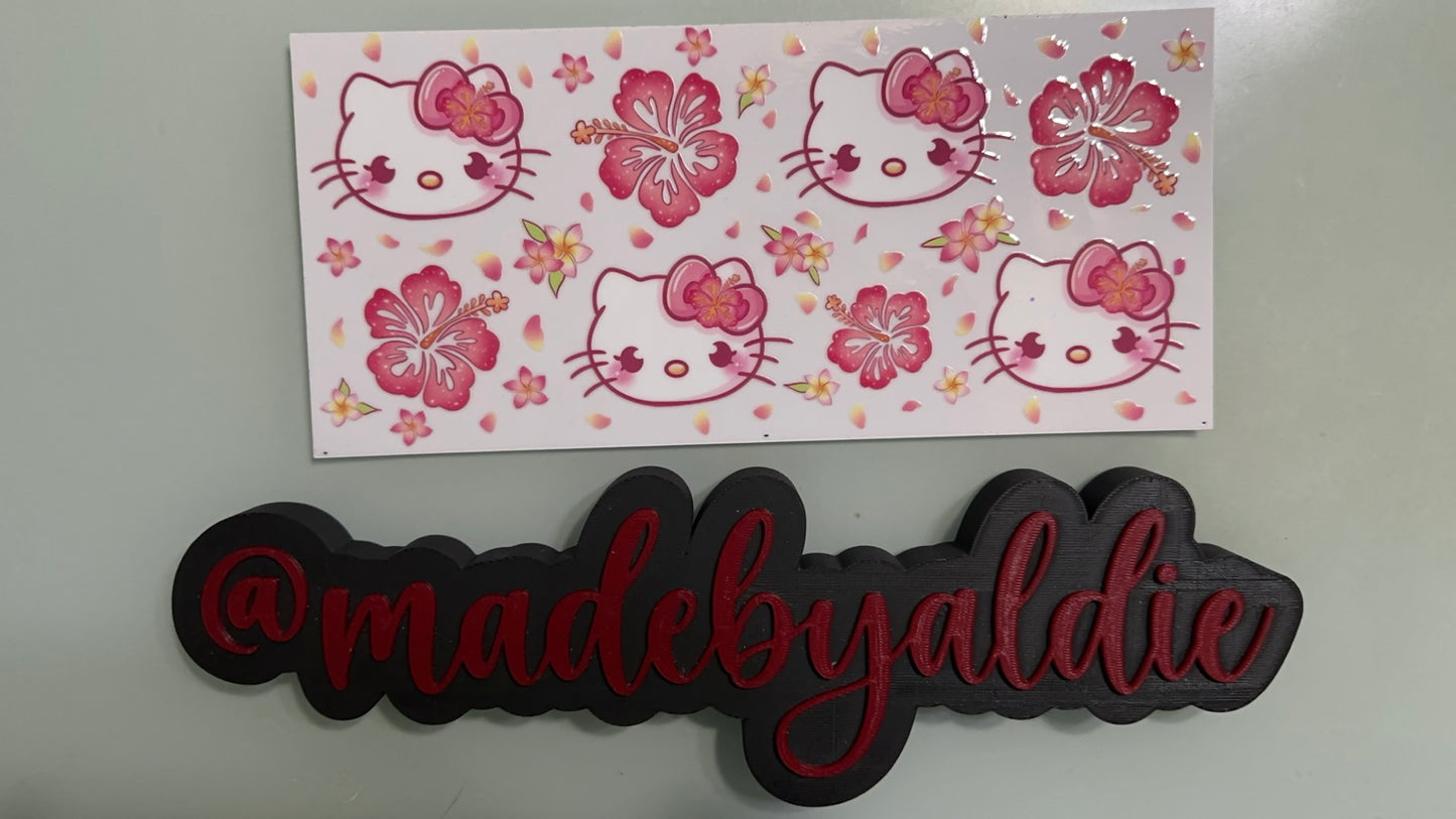 hello kitty & hibiscus flowers