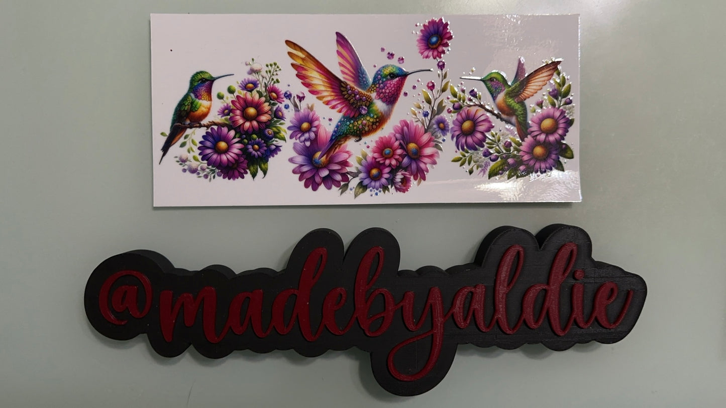 humming birds & flowers