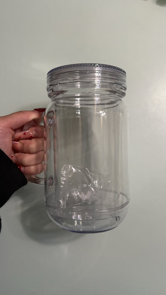 20oz acrylic mason jar