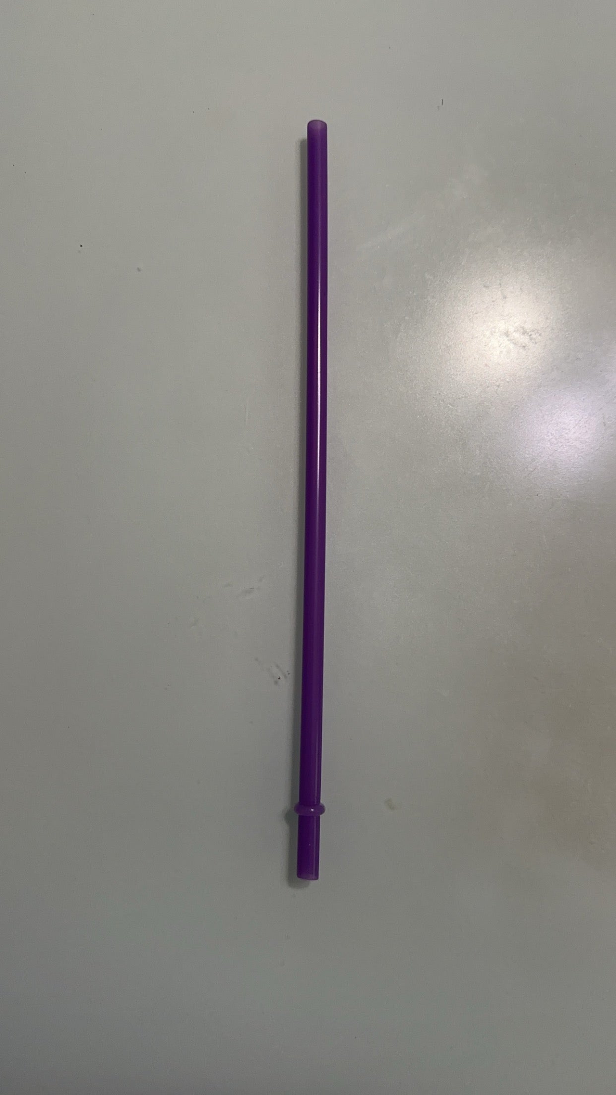 10" purple plastic straw
