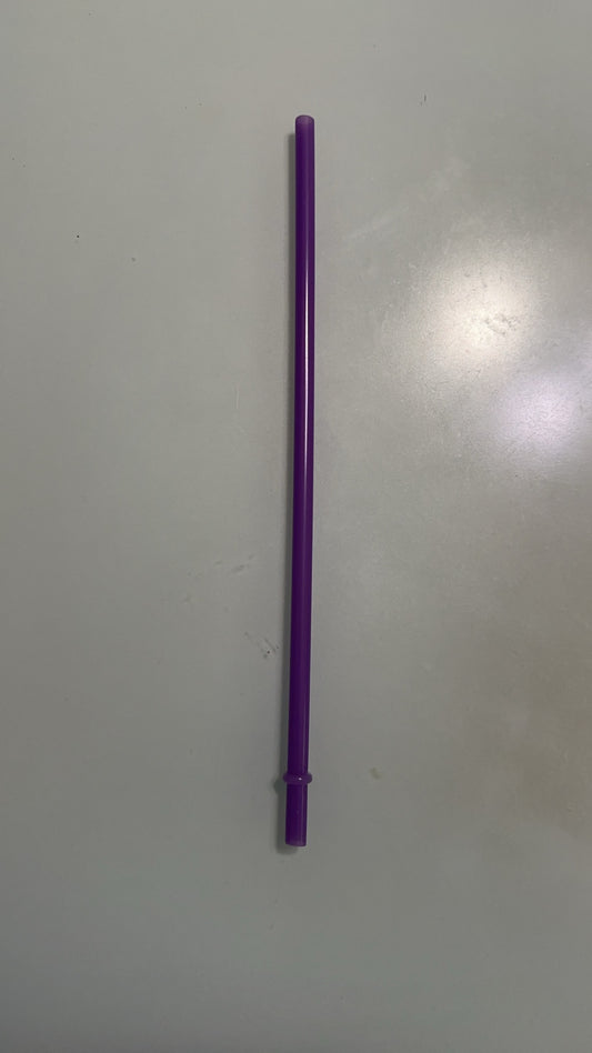 10" purple plastic straw