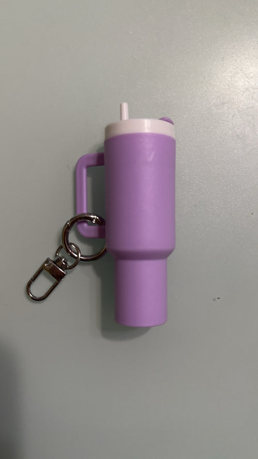 lavender mini tumbler keychain