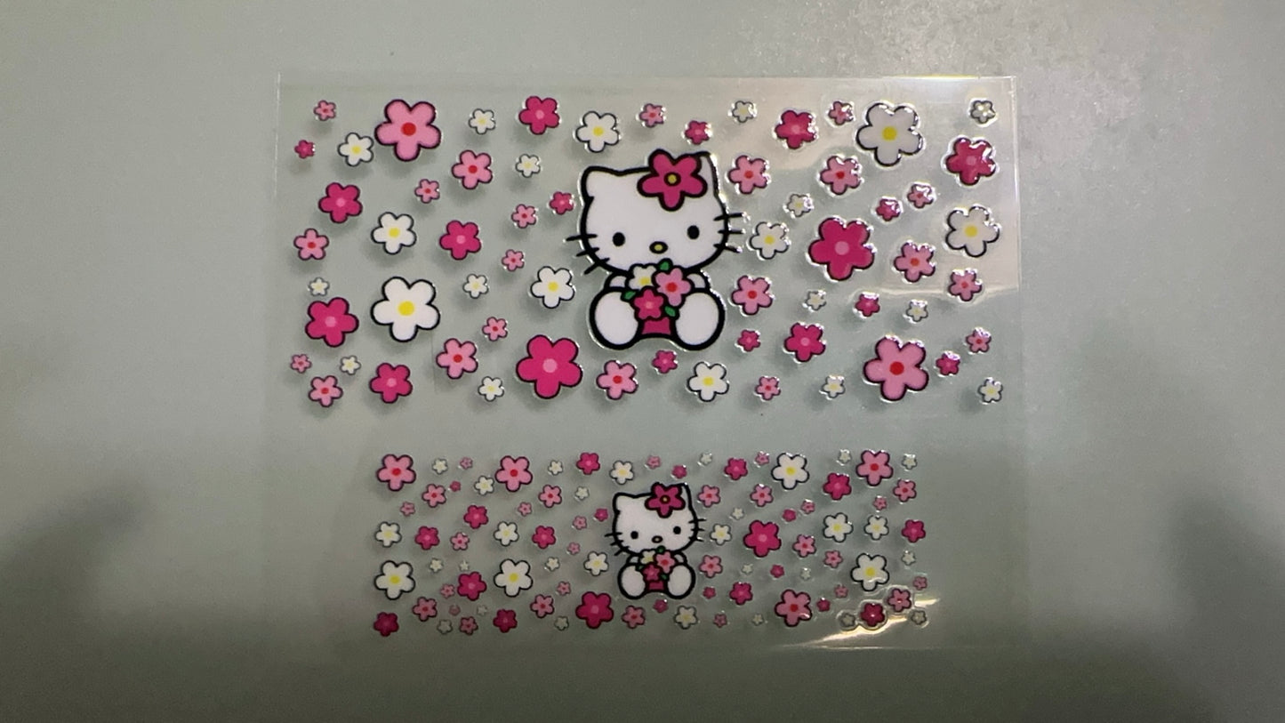 hello kitty w flowers mini keychain wrap