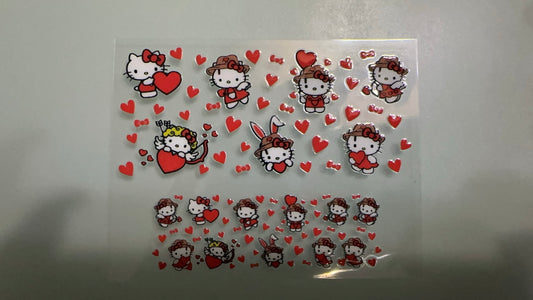 hello kitty w hat mini keychain wrap