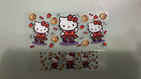 hello kitty in dress mini keychain wrap