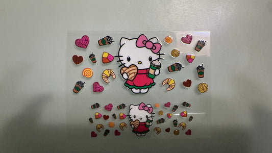 hello kitty w desserts mini keychain wrap