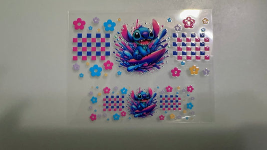 stitch surfing mini keychain wrap