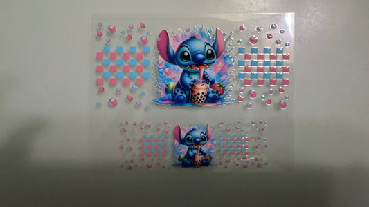 stitch w boba mini keychain wrap