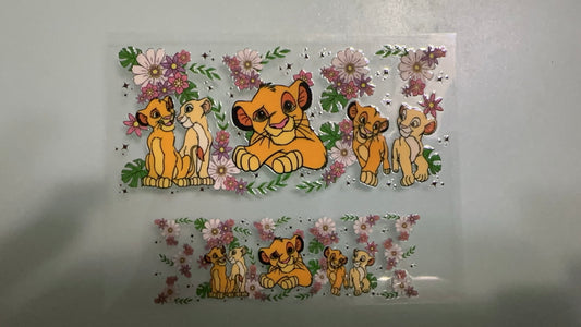 simba & nala mini keychain wrap