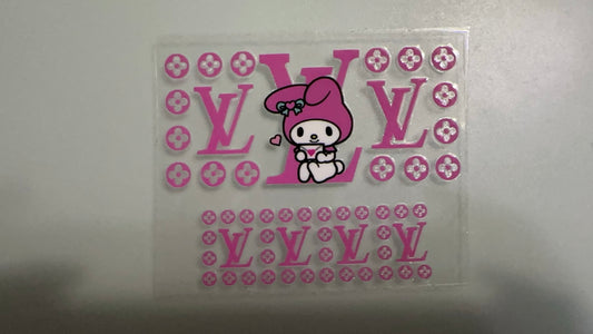 LV my melody mini keychain wrap