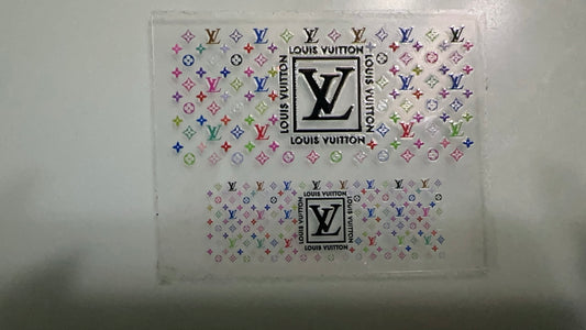 rainbow lv mini keychain wrap