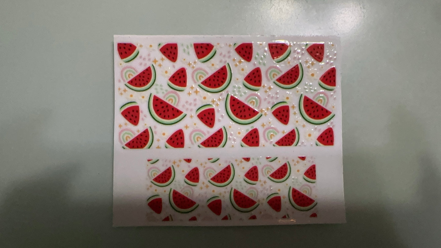 watermelons & rainbows mini keychain wrap
