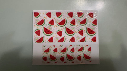 watermelons & rainbows mini keychain wrap