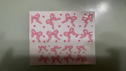 bows & hearts mini keychain wrap